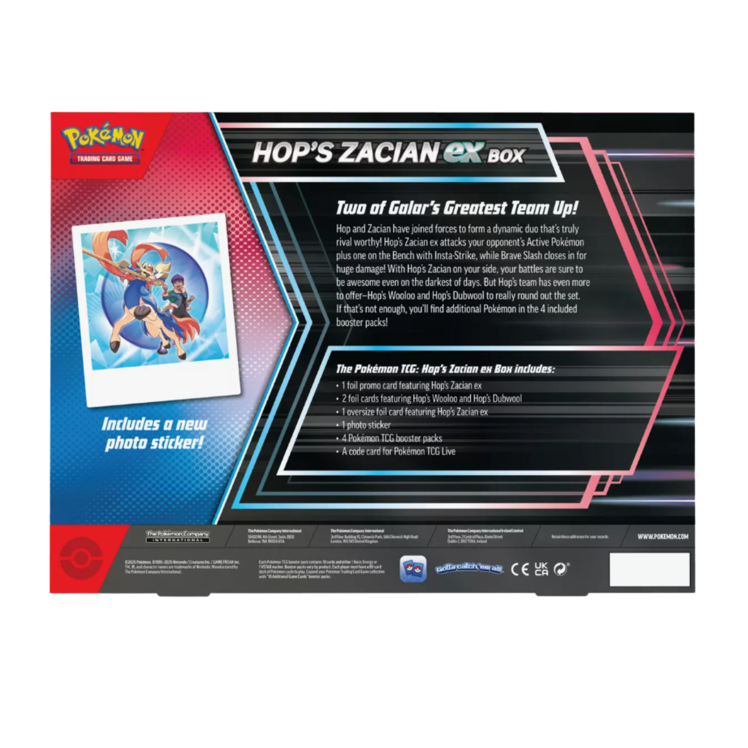 Hop's Zacian ex Box